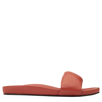 Roseau Mules , Coral - Leather
