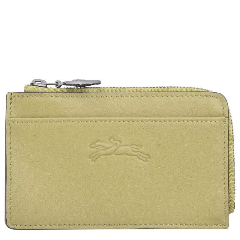 Le Pliage Xtra Card holder , Pistachio - Leather  - View 1 of  2
