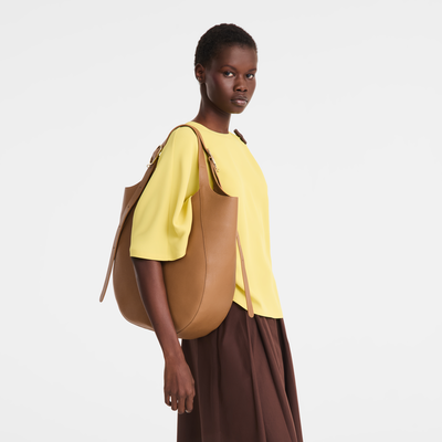 Le Foulonn&eacute; XL Tote bag , Pecan - Leather