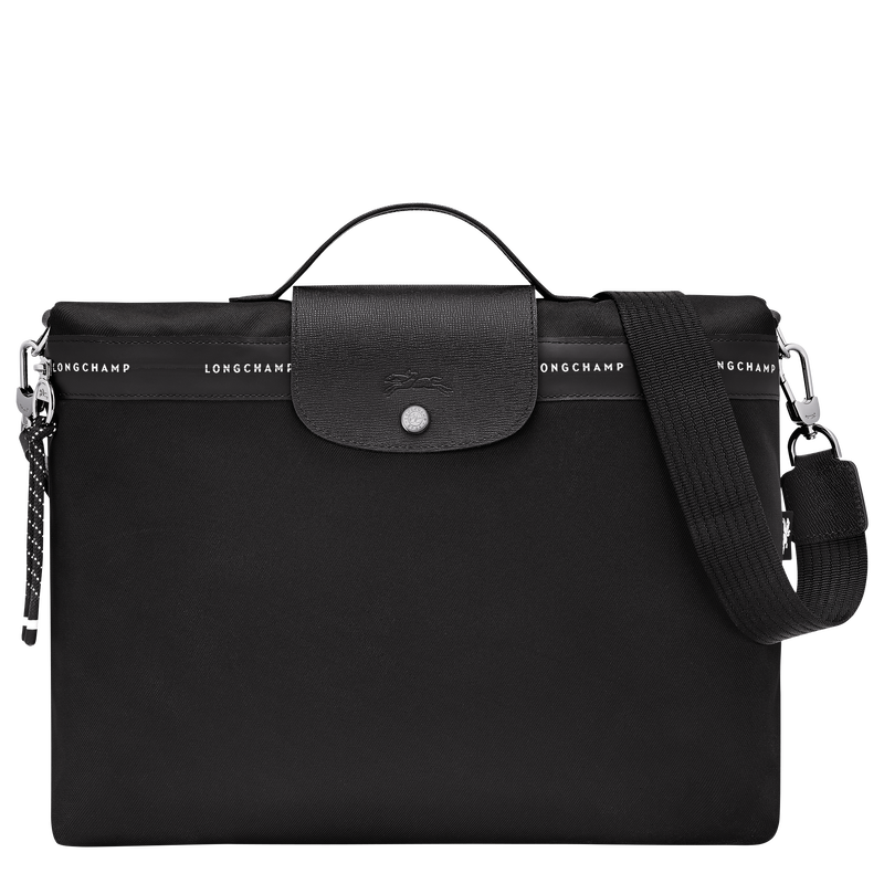 Le Pliage Energy Briefcase , Black - Canvas  - View 1 of  6