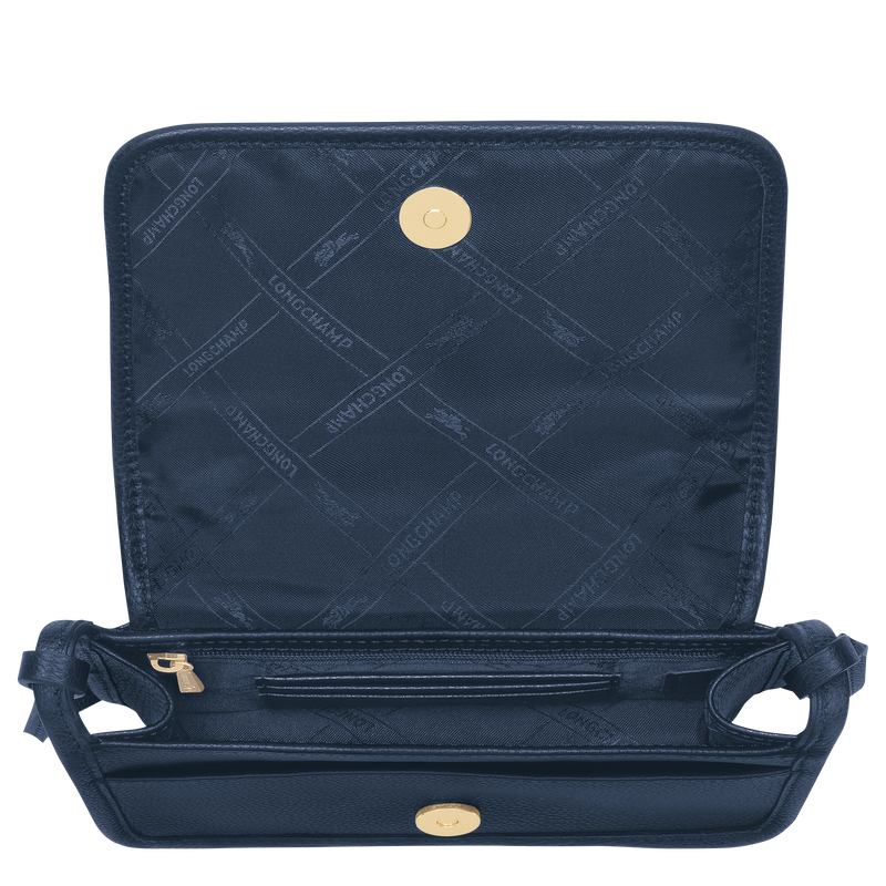 Le Foulonné XS Clutch , Navy - Leather  - View 4 of  4