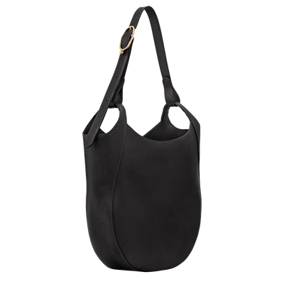 Le Foulonné Hobo bag L, Black