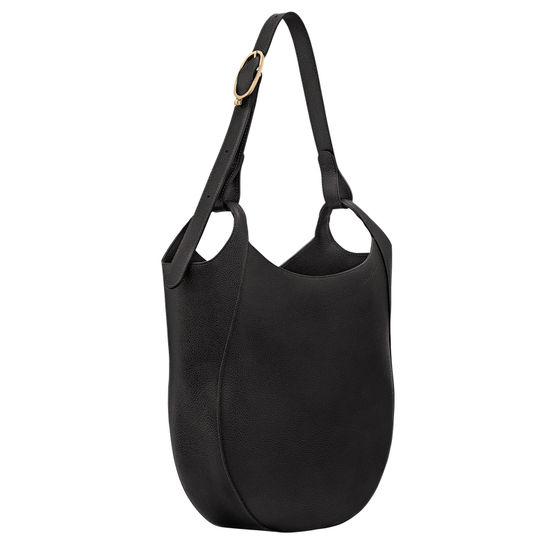 Le Foulonné L Hobo bag , Black - Leather  - View 3 of  6