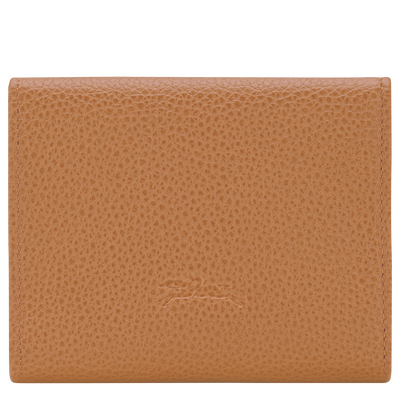 Le Foulonn&eacute; Compact wallet, Pecan