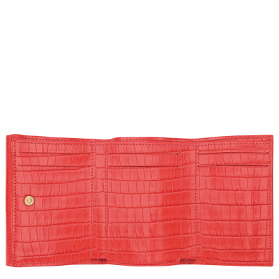 Longchamp Pocket Compact wallet, Vermilion