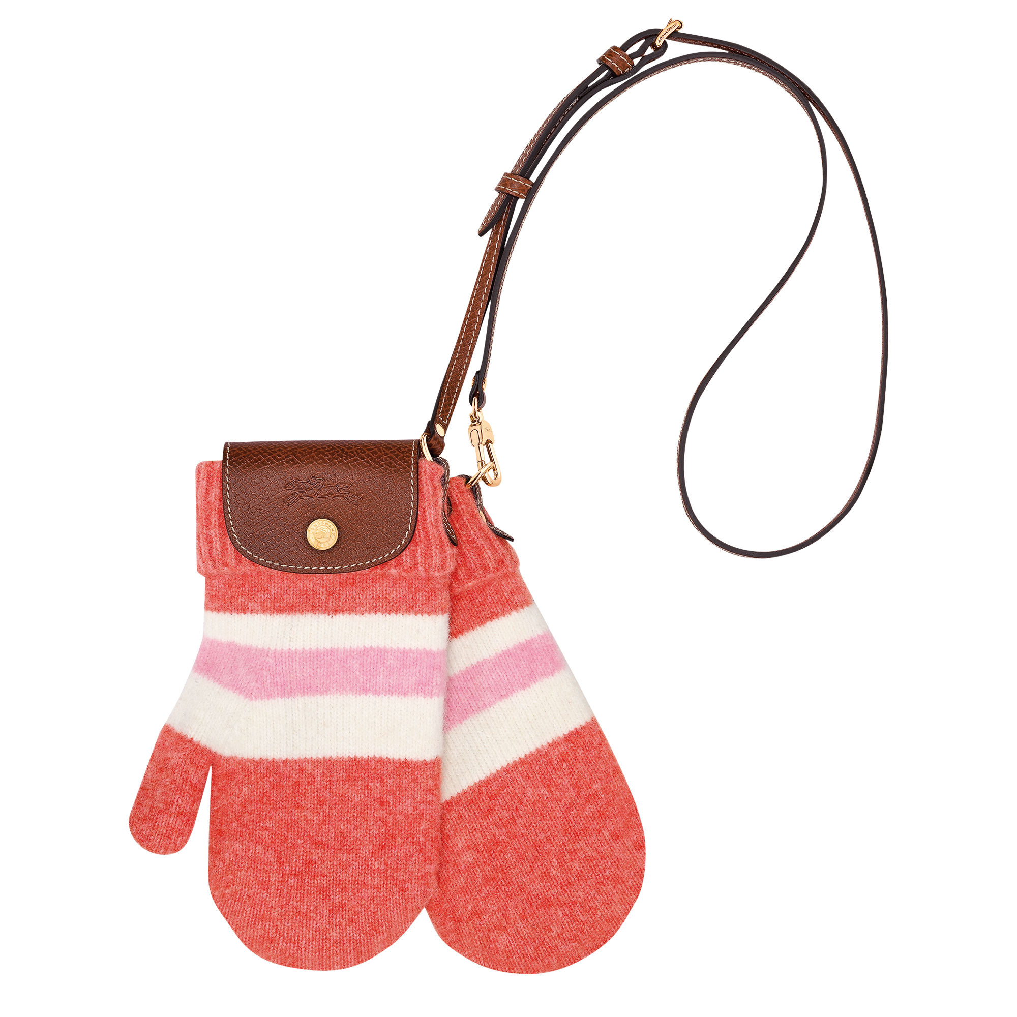Le Pliage Collection Mittens bag XS, Coral/Pink