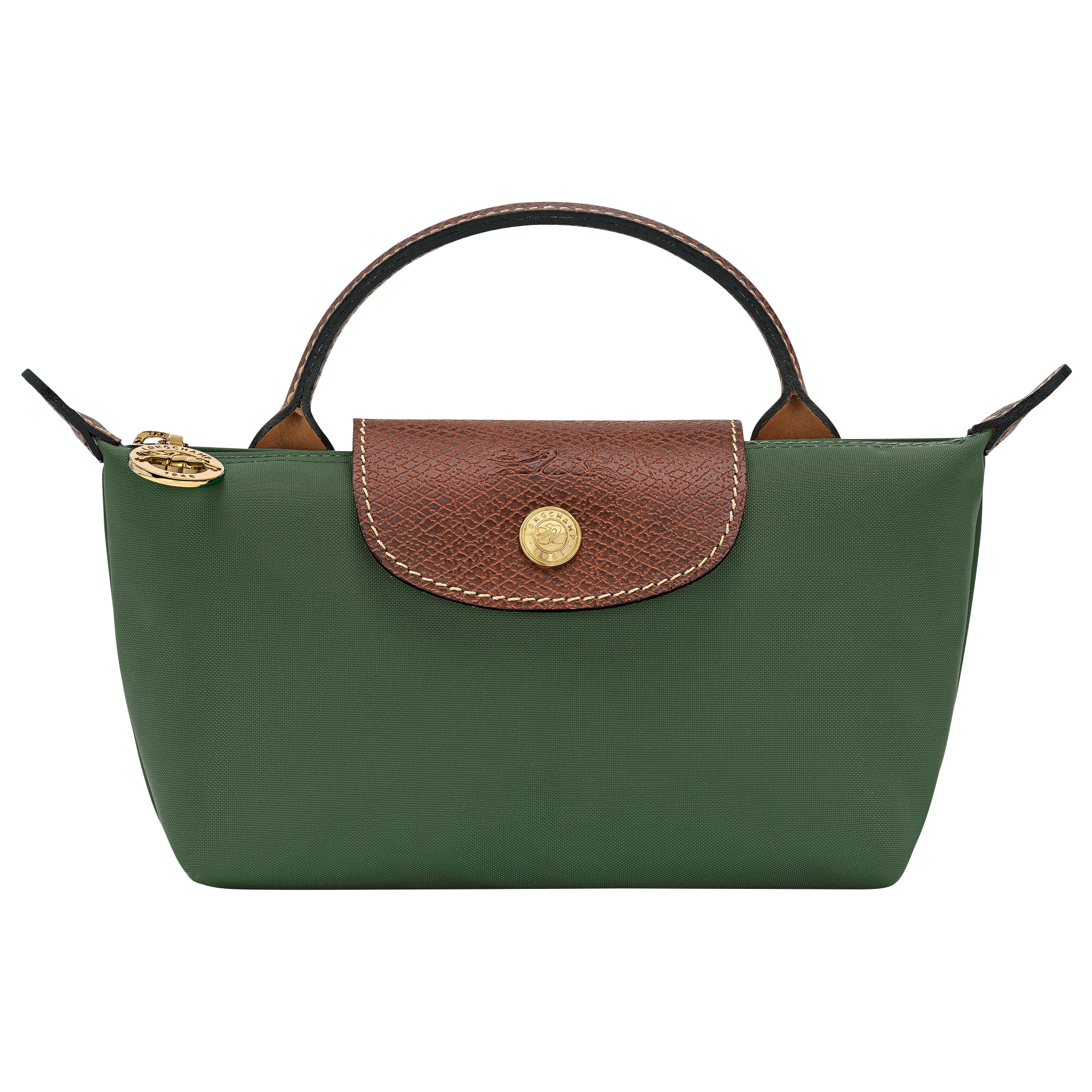 Pouch with handle, British Green - View 1 of
5 - zoom in Le Pliage Original Pouch with handle, British Green