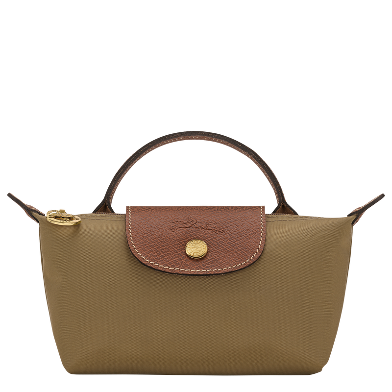 Le Pliage Original Pouch with handle , Olive - Recycled canvas  - View 1 of  5