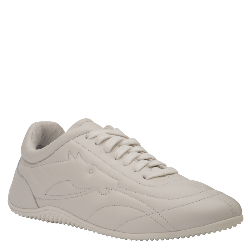 On-The-Go Sneakers , White - Leather  - View 3 of  7