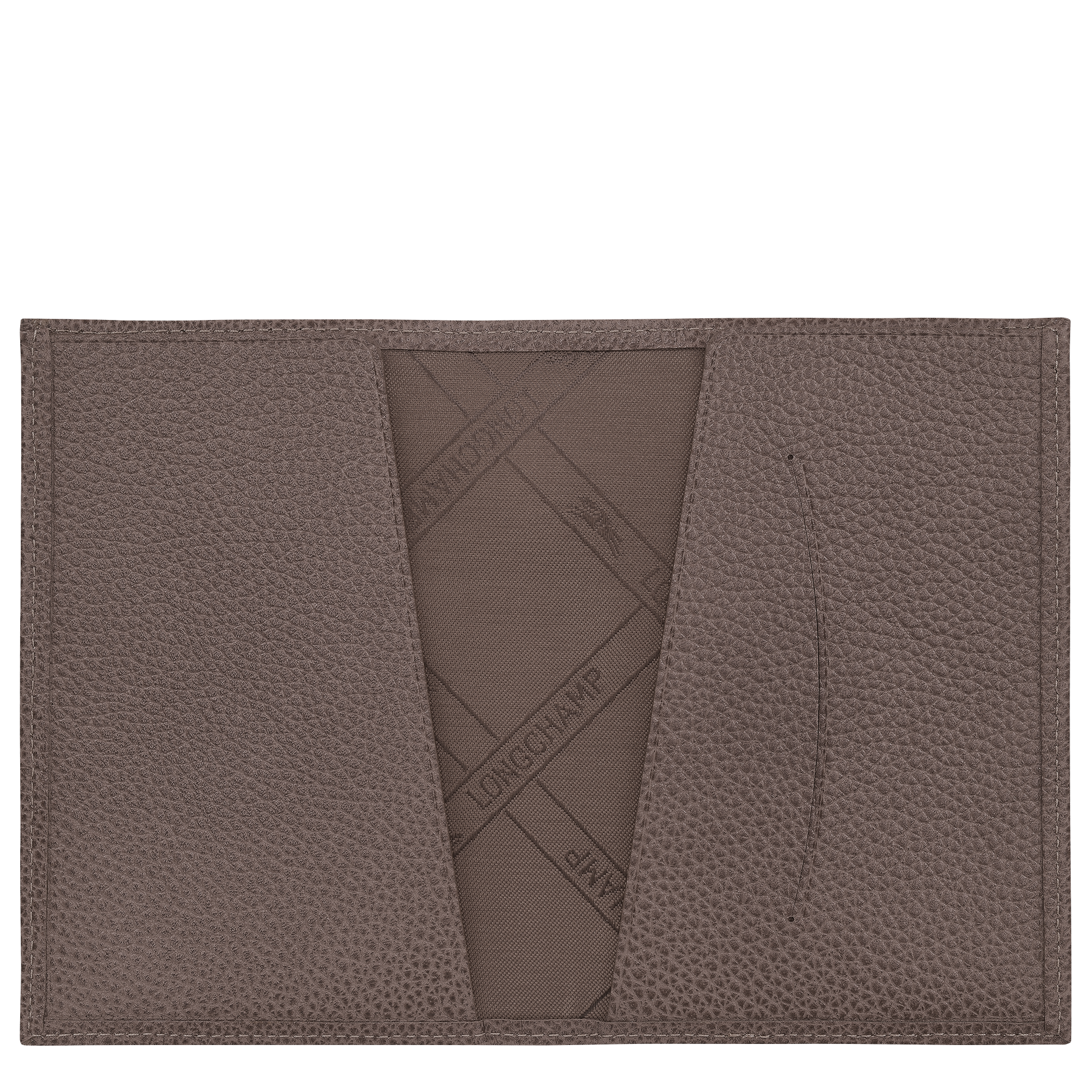 Le Foulonn&eacute; Passport cover, Taupe