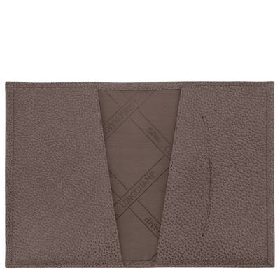 Le Foulonné Passport cover, Taupe