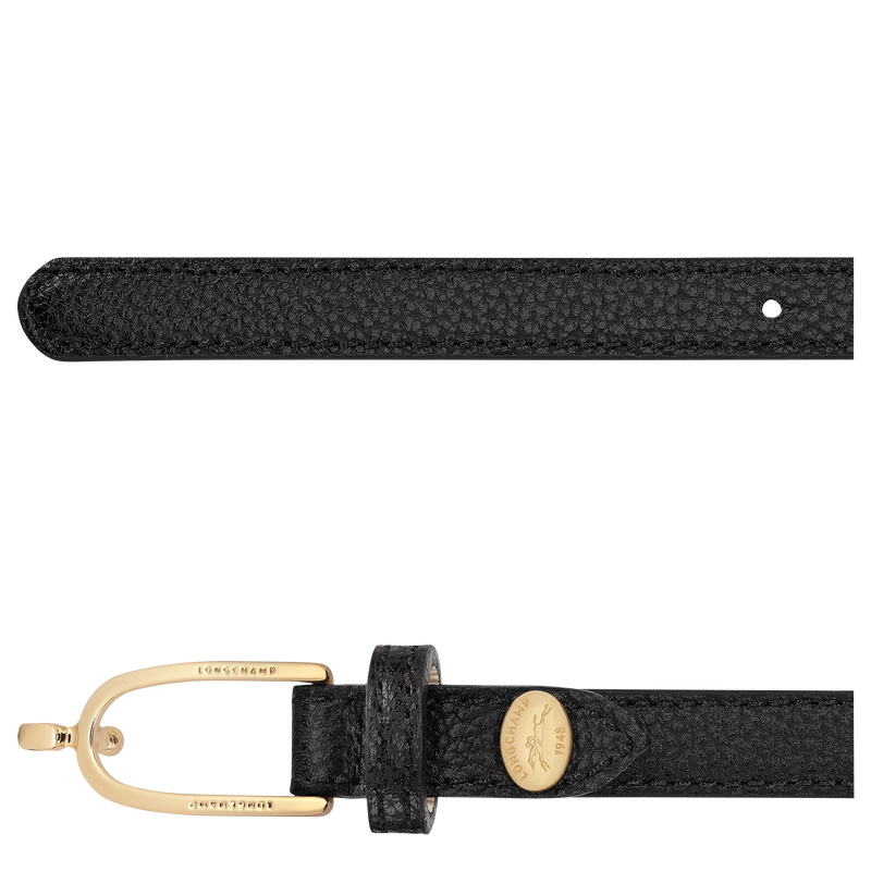 Ladies' belt , Black - Leather  - View 3 of  3