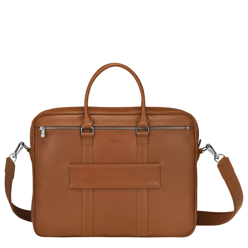 Le Foulonn&eacute; S Briefcase , Caramel - Leather  - View 4 of  5