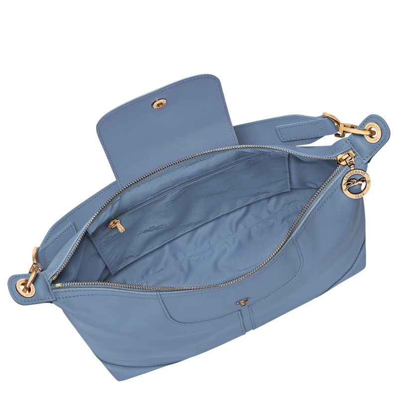 Le Pliage Xtra L Shoulder bag , Slate - Leather  - View 5 of  6