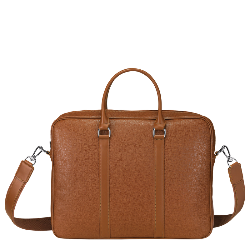 Le Foulonn&eacute; S Briefcase , Caramel - Leather  - View 1 of  5