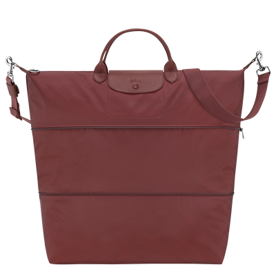 Le Pliage One S Travel bag expandable , Burgundy - Canvas