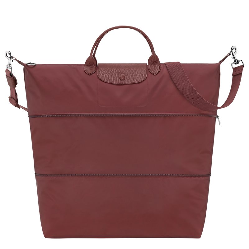 Le Pliage One S Travel bag expandable , Burgundy - Canvas  - View 1 of  6
