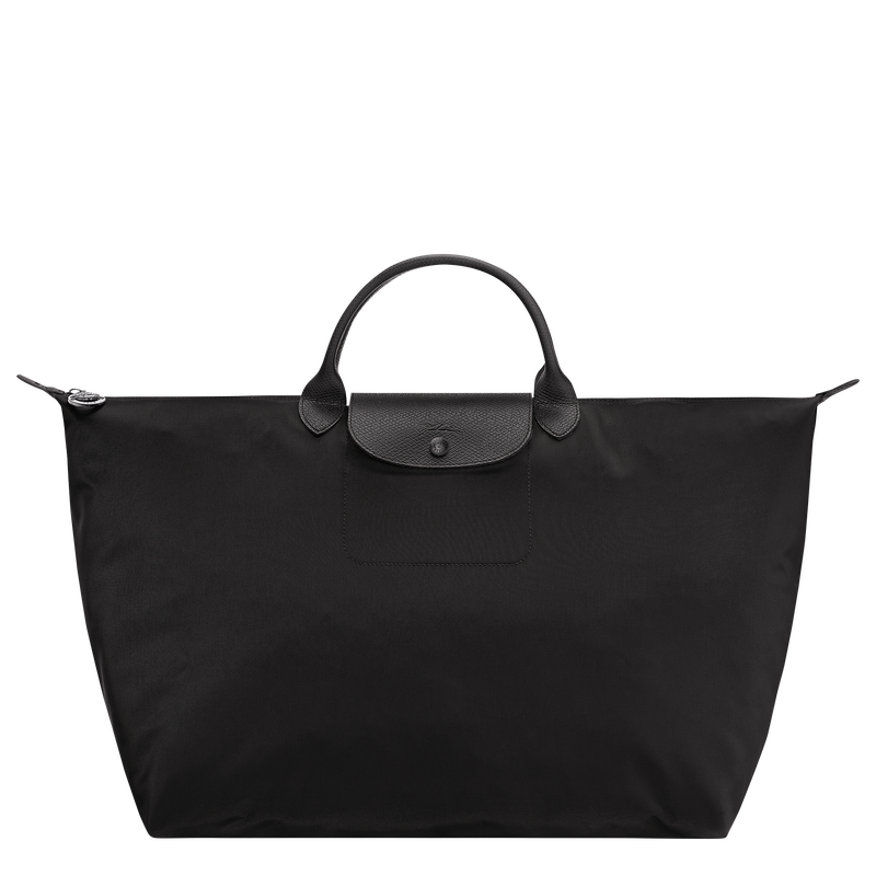 Le Pliage One L Travel bag , Black - Recycled canvas  - View 1 of  7