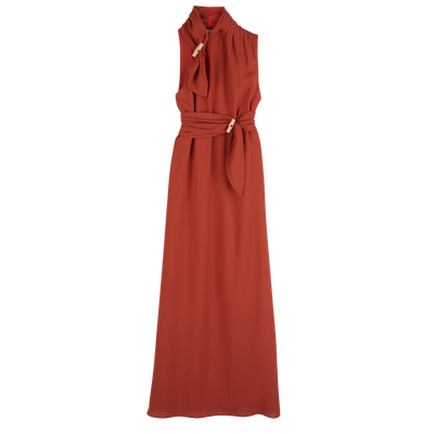 Dress , Red - Gabardine
