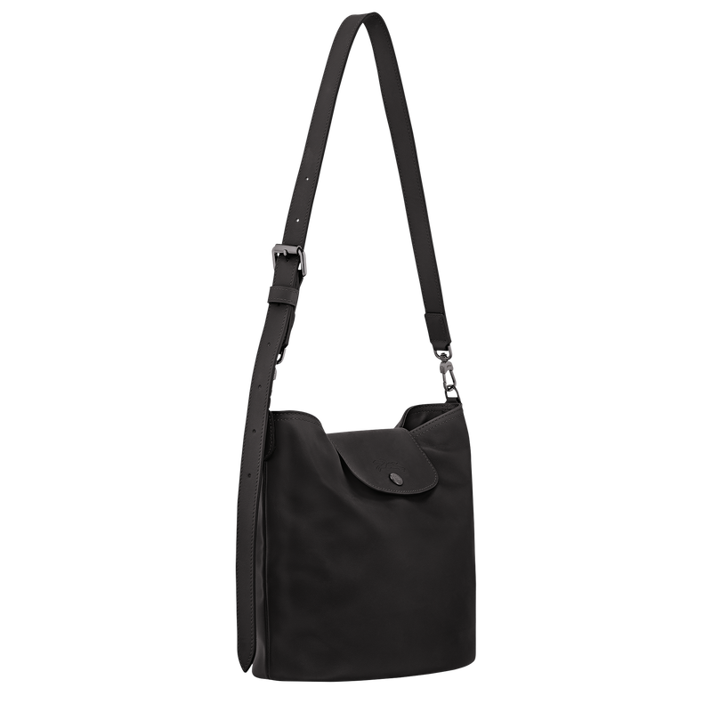 Le Pliage Xtra M Shoulder bag , Black - Leather  - View 3 of  6