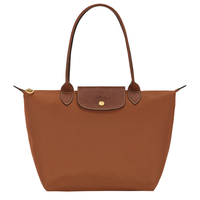 Le Pliage Original M Tote bag , Cognac - Recycled canvas  - View 1 of  6