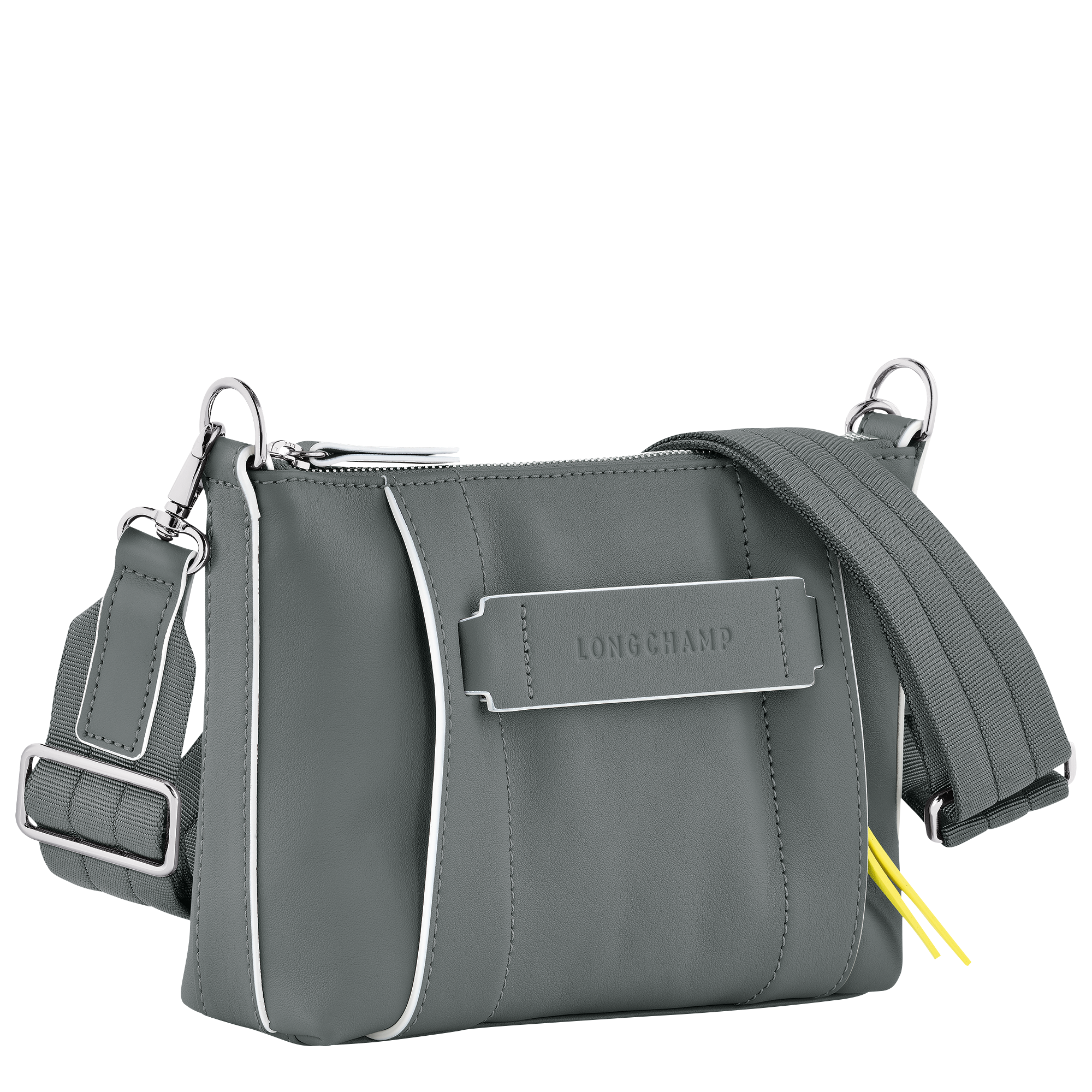 Crossbody bag S, Gun Metal - View 3 of
4 - zoom in Longchamp 3D Crossbody bag S, Gun Metal