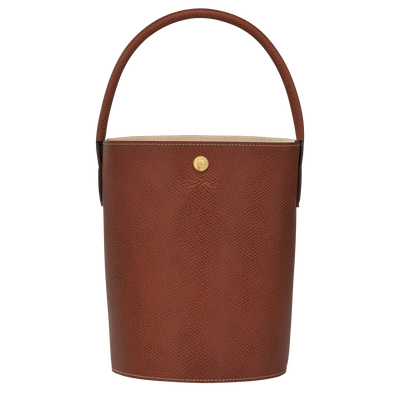 &Eacute;pure S Bucket bag , Brown - Leather