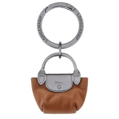 Le Pliage Xtra Key ring , Cognac - Leather