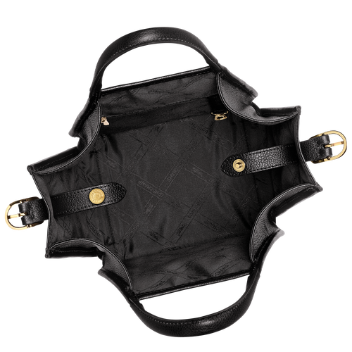 Le Foulonné S Handbag , Black - Leather - View 6 of  7