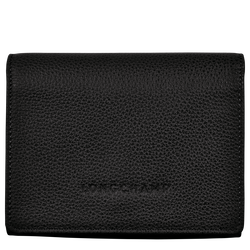 Le Foulonné Wallet , Black - Leather