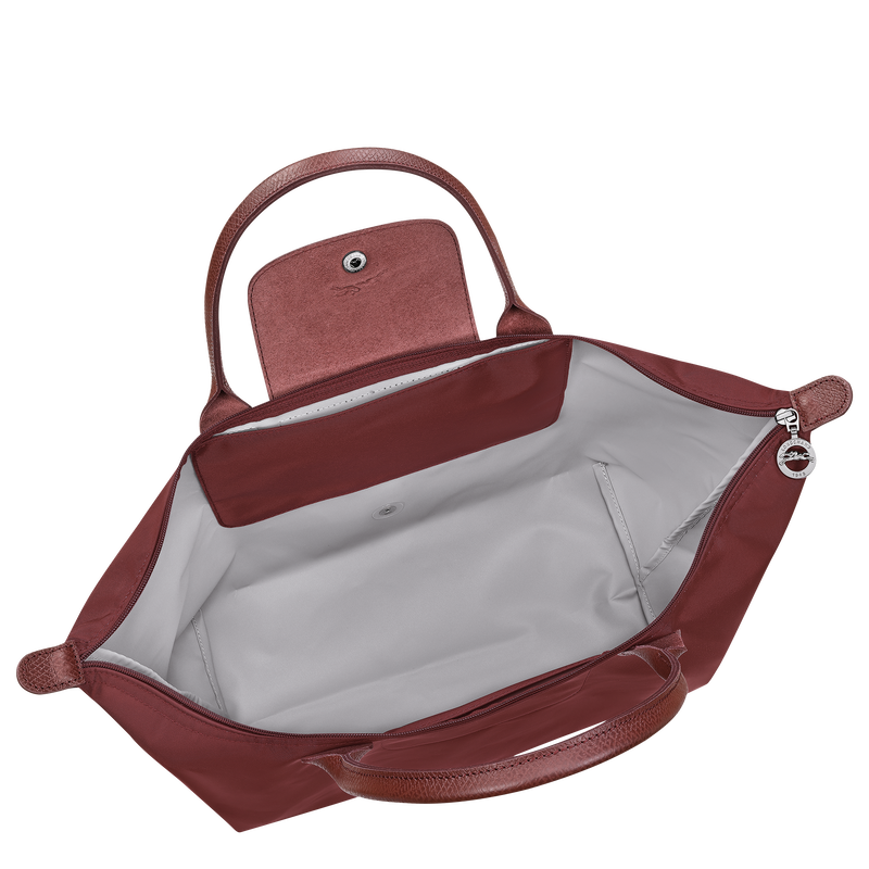 Le Pliage One L Handbag , Burgundy - Canvas  - View 4 of  6