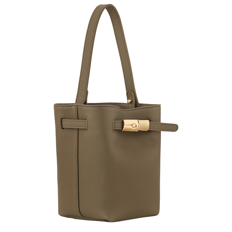 Le Smart XS Bucket bag , Olive - Leather  - View 3 of  6