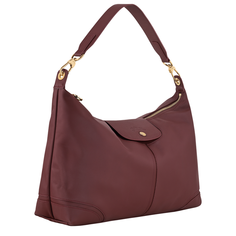 Le Pliage Xtra Shoulder bag , Burgundy - Leather  - View 2 of  3