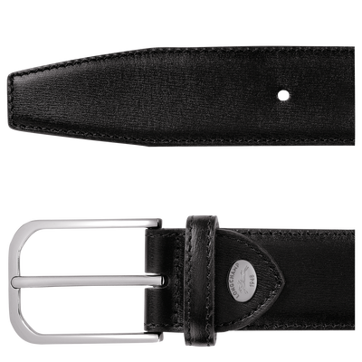 Longchamp Business Men's belt , Black - Leather