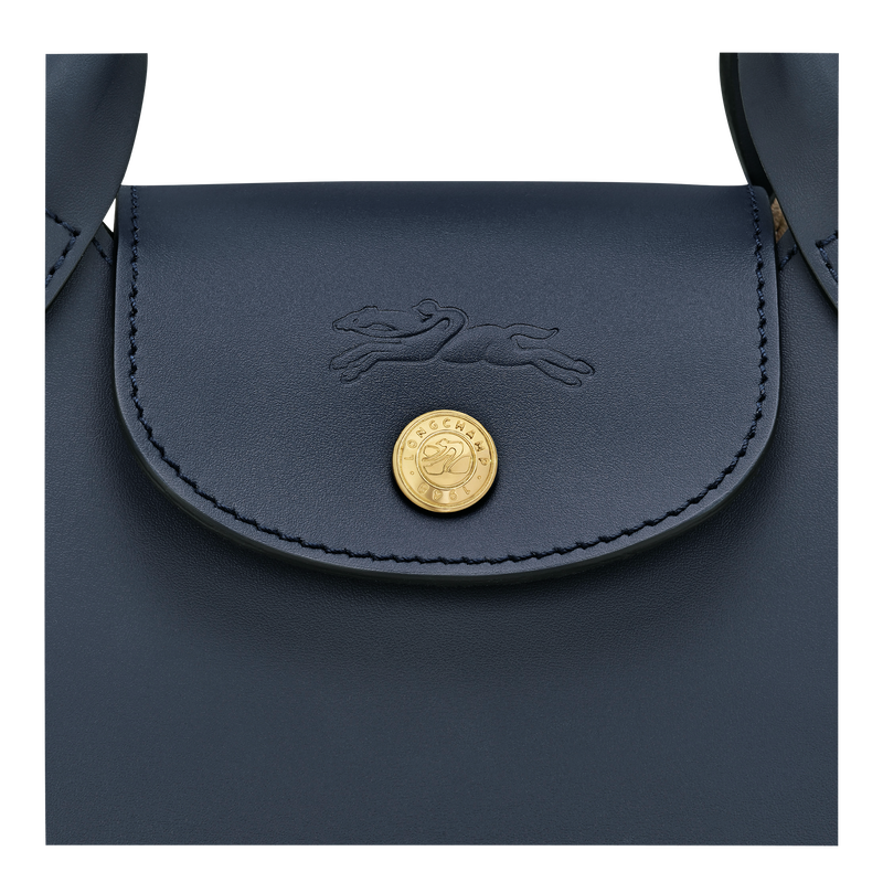 &Eacute;pure XS Tote bag , Navy - Leather  - View 6 of  6