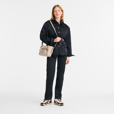 Longchamp 3D S Handbag , Clay - Leather