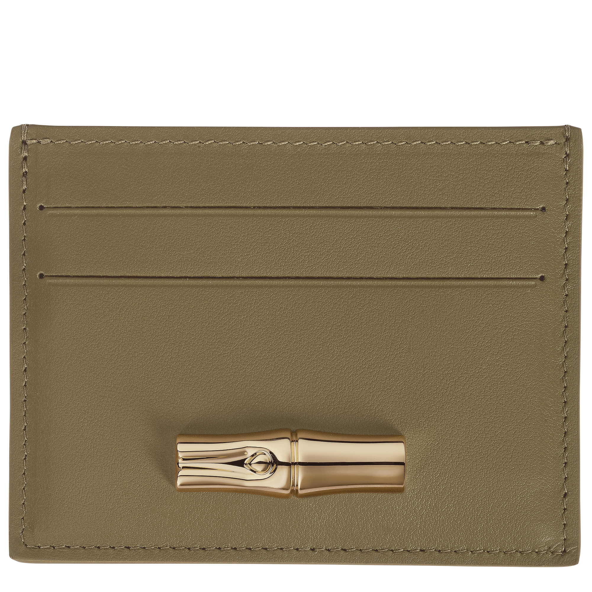 Card holder, Olive - View 1 of 
        2 - zoom in Le Roseau Card holder, Olive
