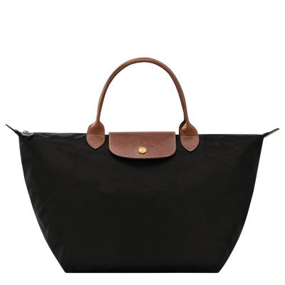 Le Pliage Original M Handbag , Black - Recycled canvas