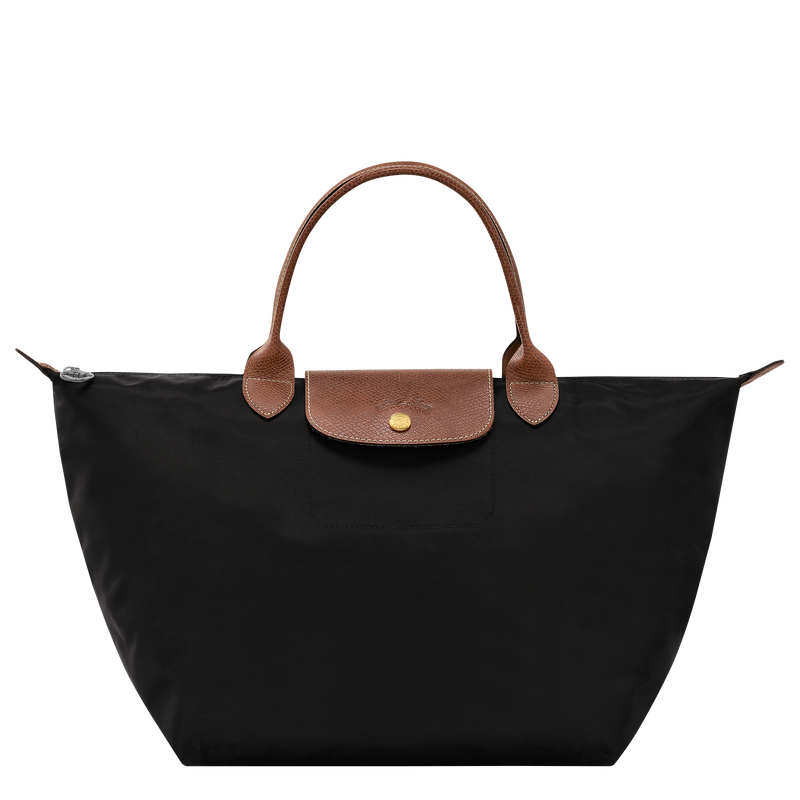 Le Pliage Original M Handbag , Black - Recycled canvas  - View 1 of  6