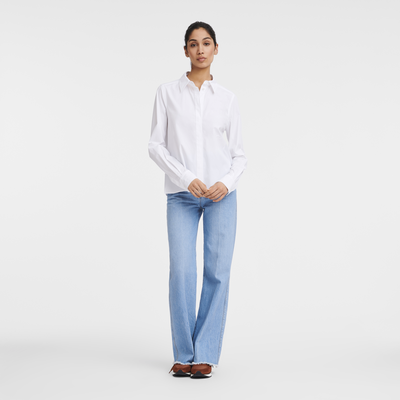 Shirt , White - Popelin