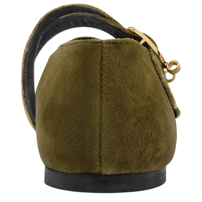 Le Foulonn&eacute; Ballerinas, Olive