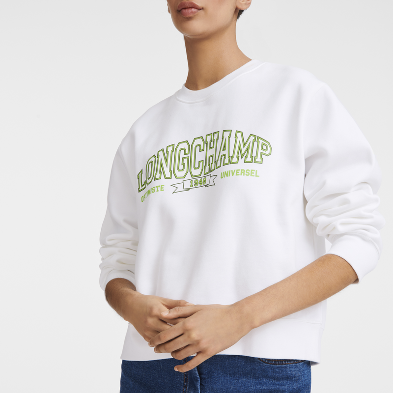 Sweatshirt White Jersey Longchamp TH