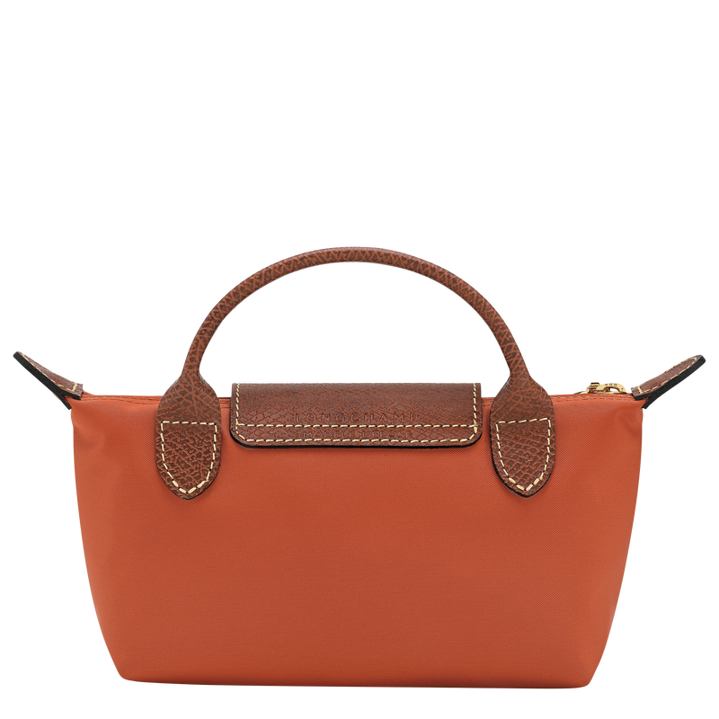 Le Pliage Original Pouch with handle , Brick - Recycled canvas  - View 4 of  6