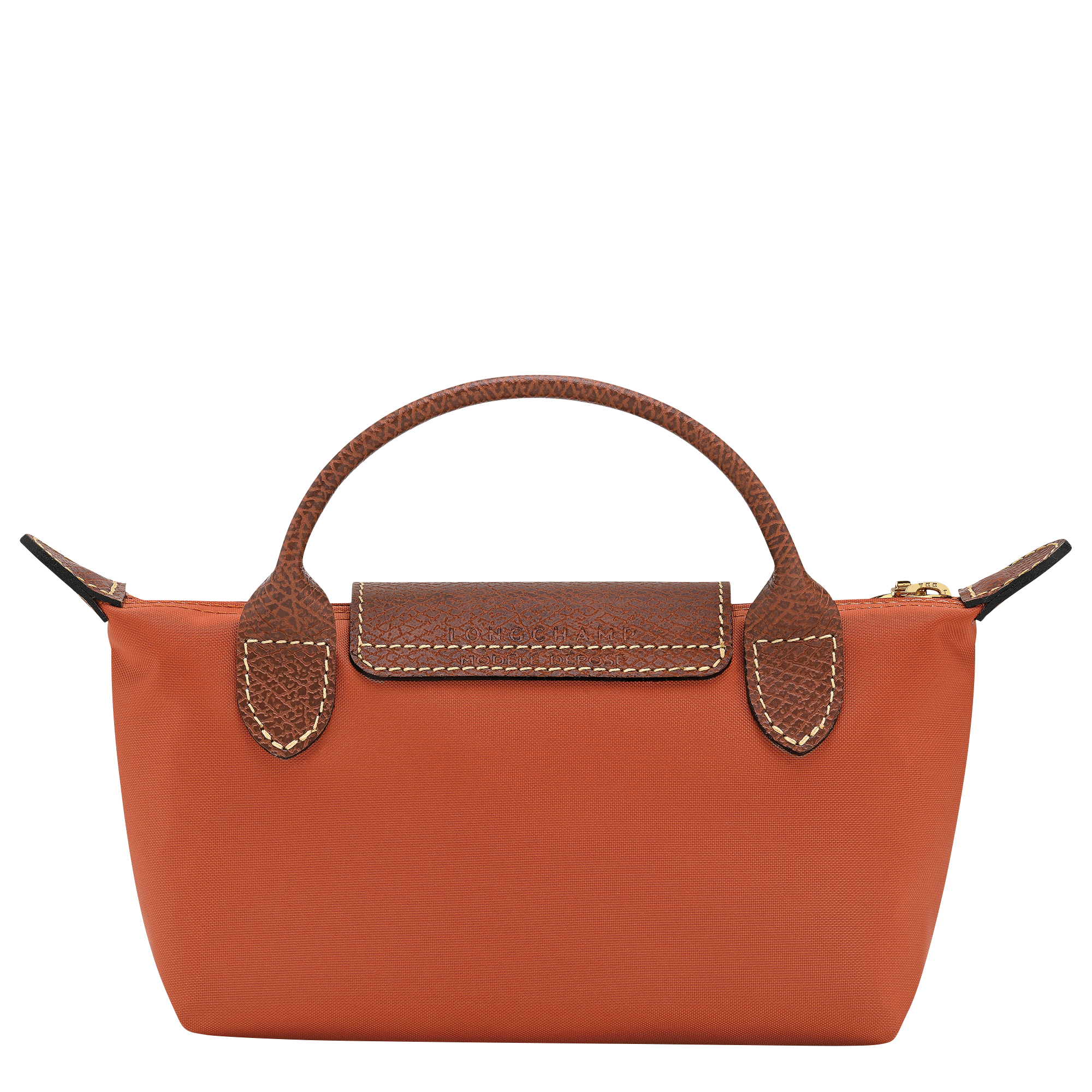 Pouch with handle, Brick - View 4 of
6 - zoom in Le Pliage Original Pouch with handle, Brick