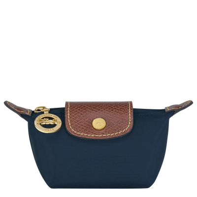 Le Pliage Original Coin purse , Navy - Recycled canvas