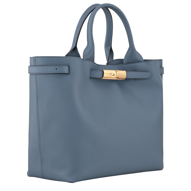 Le Smart Tote bag , Slate - Leather  - View 3 of  6