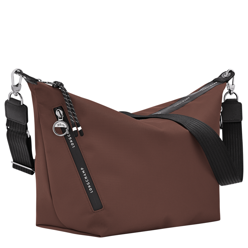 Le Pliage Energy M Crossbody bag , Cocoa - Canvas  - View 3 of  7