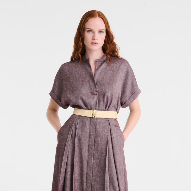 Ladies' belt , Vegetal - Canvas  - View 2 of  3
