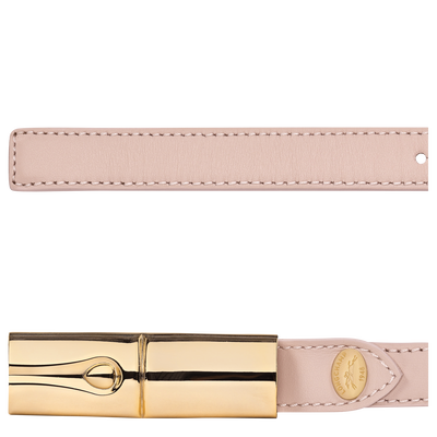 Le Roseau Ladies' belt , Petal Pink - Leather