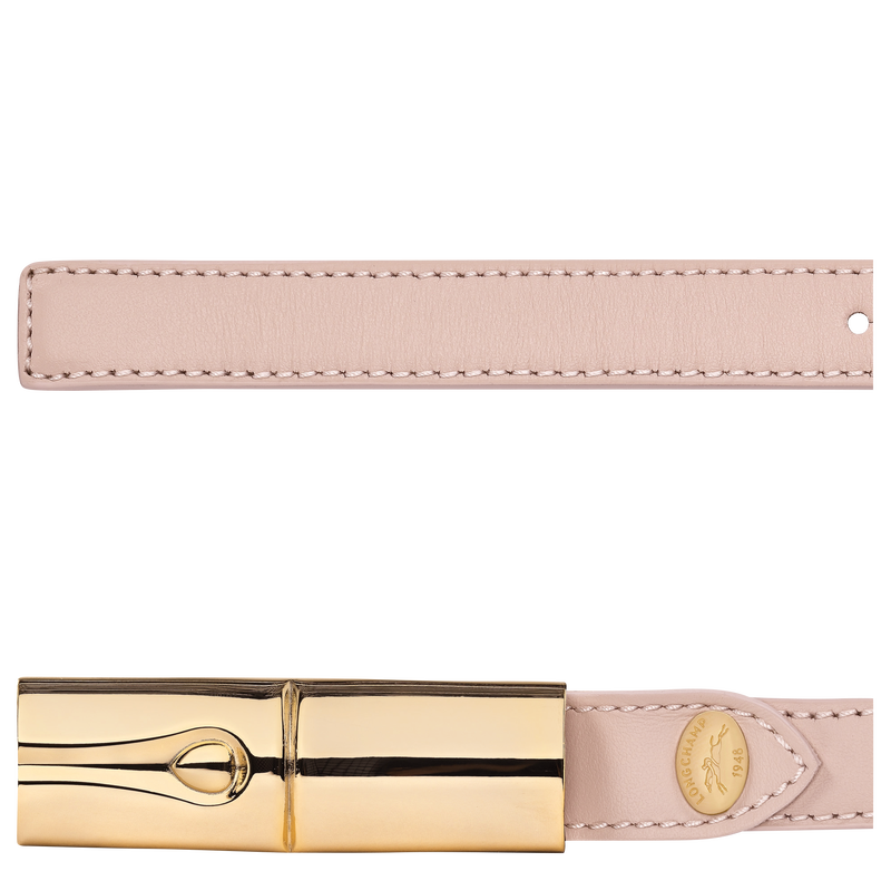 Le Roseau Ladies' belt , Petal Pink - Leather  - View 2 of  2